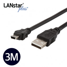 USB 2.0미니케이블 , USB A/M-5PIN Mini, 3M