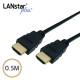 HDMI 1.4케이블 ,19P M／M, Black, 4K*2K 60Hz, 0.5M