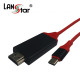 USB 3.1 C-Type TO HDMI 컨버터케이블, 미러링 RED 2M