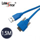 USB3.0 AM-MicroB Screw 케이블 1.5M Blue