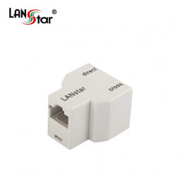 커플러 , Y형, RJ-45, CAT.5E, 8P8C, 1：2, D／C겸용-선타입