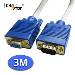 RGB모니터연장케이블 ,3＋4C, M／F, 3M