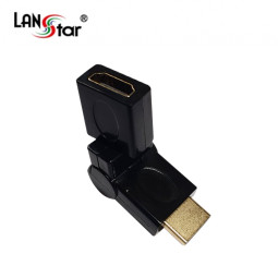 HDMI젠더, HDMI A／M-A／F, Black,180도