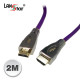 HDMI 2.0 케이블, M/M,Metal,Violet, 4K*2K 60Hz, 2M