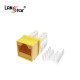 키스톤잭 모듈 CAT.5E 8P8C Yellow 대만산/UL인증/Slim타입/