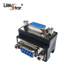 젠더Changer , DB9P F／F, 2열, 90도 꺽임