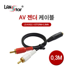 2RCA／M-3.5／F, 0.3M 케이블