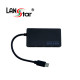 [USB 3.1] HUB, USB 3.1 C/M- USB3.0 4Port, Black