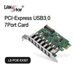 [LANstar] PCIe USB3.0 카드, 7포트 [30501]