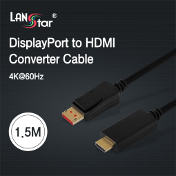 [LANstar] 디스플레이포트 to HDMI, 4K*2K 60Hz, 1.5M [30564]