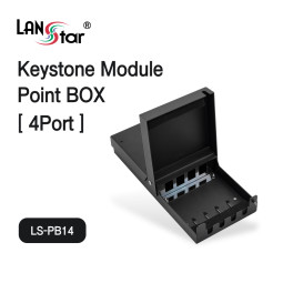 [LANstar] 키스톤 모듈 포인트 박스 4포트 [30524]