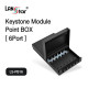[LANstar] 키스톤 모듈 포인트 박스 6포트 [30525]