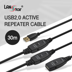 [LANstar] USB2.0 리피터 케이블 30M [30581]