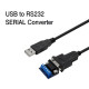USB2.0 TO RS232 시리얼 컨버터 케이블 [OEM]