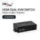 [LANstar] HDMI 듀얼 모니터 KVM 스위치 [30709]