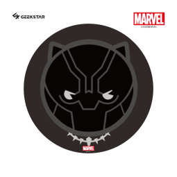 마블 카와이 단패드 블랙팬서 원형 마우스 패드 페브릭 재질