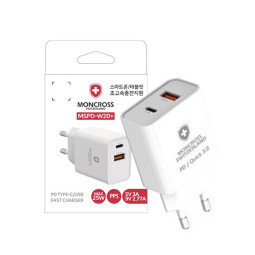 스마트폰 고속충전기 듀얼포트 USB충전기 PD3.0 QC3.0 25w W20PLUS