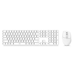 ZiiQ ZSB-1000 화이트 블루투스 무선 키보드 마우스 세트 키스킨포함