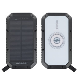 [GOSARI]무선충전 솔라 LED램프 보조배터리