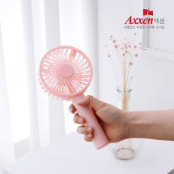 액센 F31 스마트폰 거치대 손풍기 핑크
