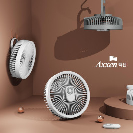 액센 F62 아웃도어 충전식 무드램프 선풍기 화이트