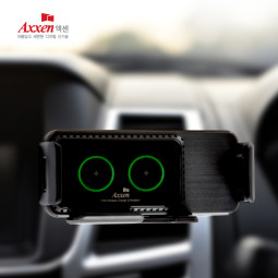 액센 C900 자동회전 15W 무선충전 거치대 (Z플립, Z폴드 완벽호환)