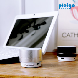 액센 플레이고 BS08 무드램프 블루투스 스피커 실버