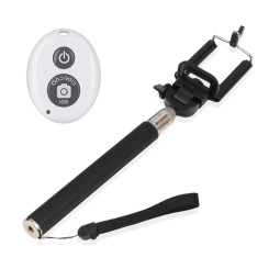 NEXT-BT10SC+NEXT-BT12CS 블루투스 리모콘 + 셀카봉(블랙)