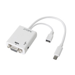 NEXT-MHL210VS  MHL to VGA 아답터 . 스마트폰화면을 모니터로