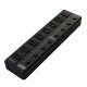 NEXT-UH309 USB3.0 충전겸용 8포트 유전원허브